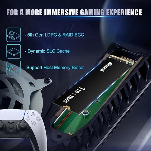 Inland TN470 1TB Gen4 NVMe M.2 SSD for Gaming, Up to 7,200MB/s Speed, Laptop & PC Storage