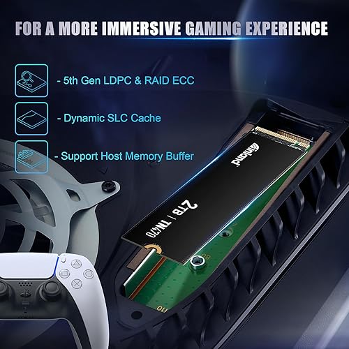 Inland TN470 2TB Gen4 NVMe M.2 SSD for Gaming, Up to 7,200MB/s Speed, Laptop & Desktop Storage
