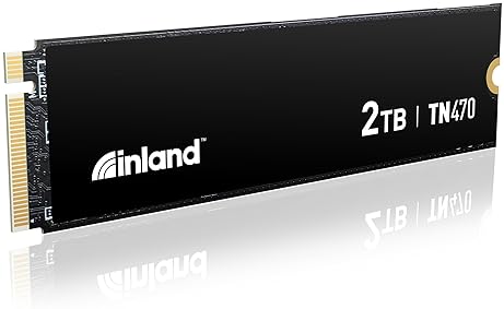 Inland TN470 2TB Gen4 NVMe M.2 SSD for Gaming, Up to 7,200MB/s Speed, Laptop & Desktop Storage