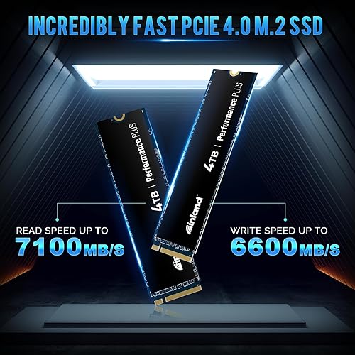 Inland 4TB NVMe Gaming SSD for PS5 - Gen4 PCIe, M.2 2280, Up to 7200MB/s Speed
