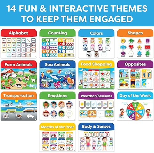 Montessori Busy Book for Toddlers Ages 3+ - Preassembled Learning Activities - Montessori Toys - Gift for 3-Year-Old Boys - 4-Year-Old Girl - Summer Toy.