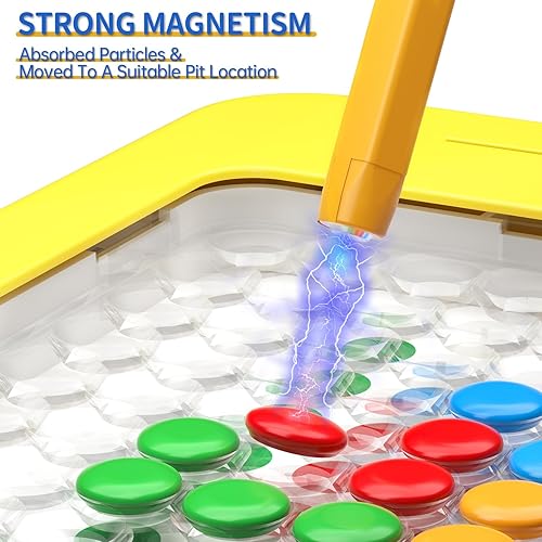 JIA XU Kids Magnetic Drawing Board with Magnetic Dots and Pen - Montessori Toy for Ages 2-7