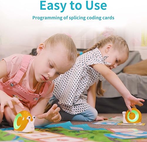 Roboblog Qobo Coding Robot for Kids 3+: Screen-Free Coding Pets with 30 Programming Cards, USB Charging - STEM Learning Activity Toy for Toddlers - Educational Gift for Boys & Girls