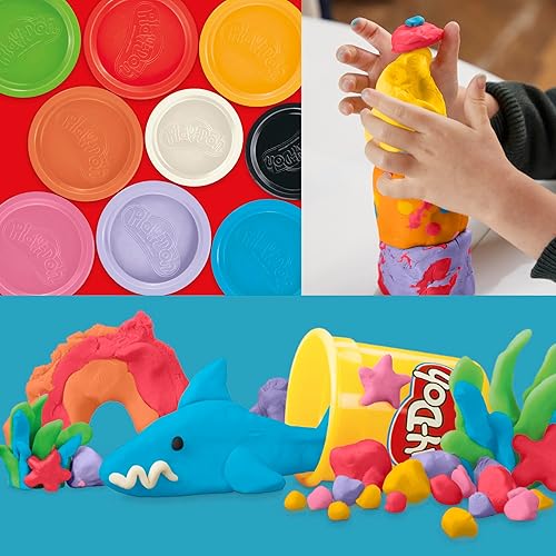 Hasbro Play-Doh 48-Can Bulk Pack, 6 Sets of 8 Colors, 3oz Each, Back to School Gifts, Preschool Toys for Kids