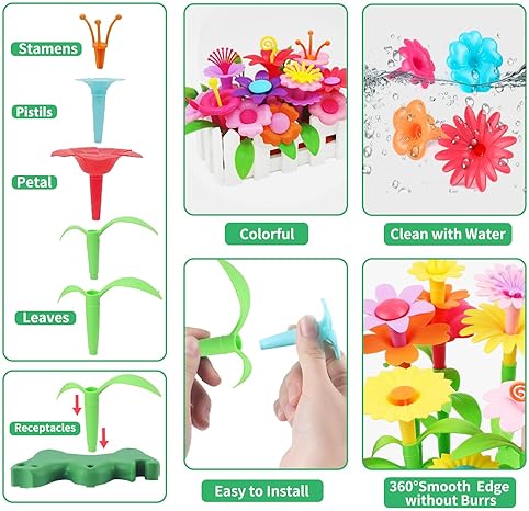 Cenove DIY Building Blocks Toy Set for 3-6 Year Olds, STEM Educational Kids Toy with Storage - CENOVE"
