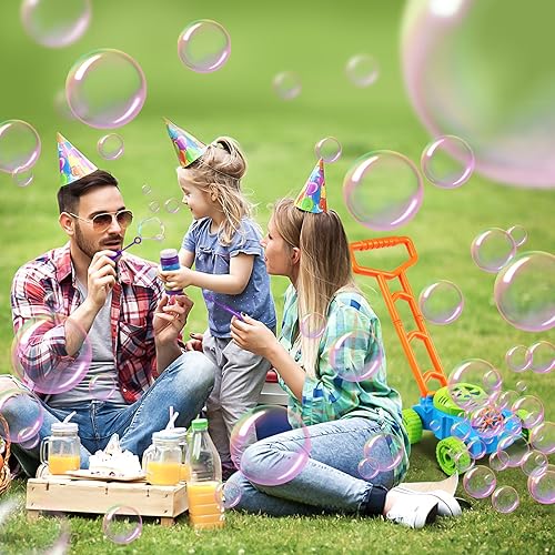 Lydaz Bubble Lawn Mower for Toddlers 1-3 | Outdoor Bubble Blower Machine Toy for Boys | Summer Garden Toy