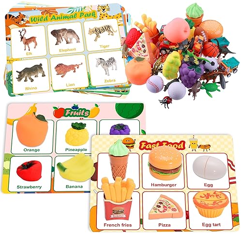 Montessori Sorting Toys Set for Toddlers, Fine Motor Skills Games, Preschool Learning Activities - Ages 2+