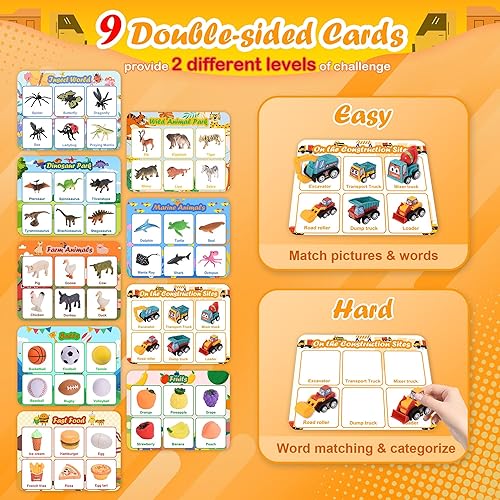 Montessori Sorting Toys Set for Toddlers, Fine Motor Skills Games, Preschool Learning Activities - Ages 2+