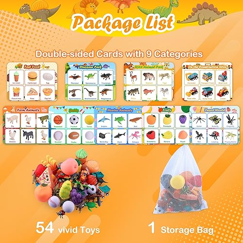 Montessori Sorting Toys Set for Toddlers, Fine Motor Skills Games, Preschool Learning Activities - Ages 2+