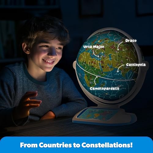 Mobilizar Orboot Earth Explorer AR Globe Toy | Educational Interactive Globe for Kids 4+ | STEM Learning | 1000+ Facts | Constellation Mode | Free App