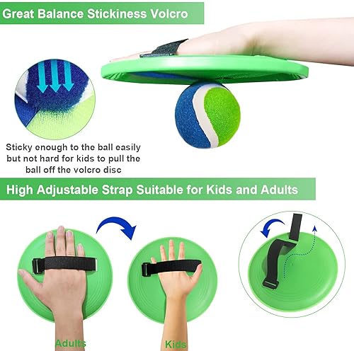 Jalunth Outdoor Ball Catch Game Set - Beach, Backyard, Pool Fun for Kids & Adults | Easter Gift