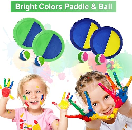 Jalunth Outdoor Ball Catch Game Set - Beach, Backyard, Pool Fun for Kids & Adults | Easter Gift
