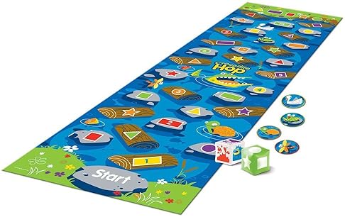 Learning Resources Crocodile Hop Floor Game - Indoor Toddler Game for Gross Motor Skills, Ages 3+, Preschool Learning Activities