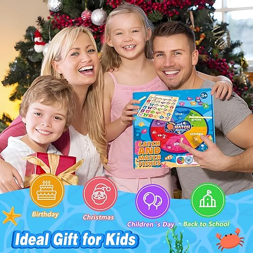 Montessori Wooden Toys for Toddlers 3-5: Magnetic Fishing, Sorting, and Educational Games