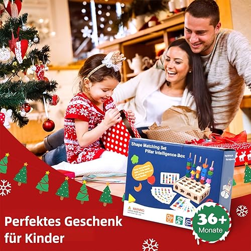 Zhejiang Muzhilin Wooden Educational Stacking Toy Set for Toddlers - Montessori Learning Toys for 3-5 Year Olds