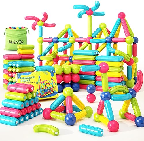 Montessori Magnetic Building Blocks Set for 3-Year-Olds - Educational Toy Gift