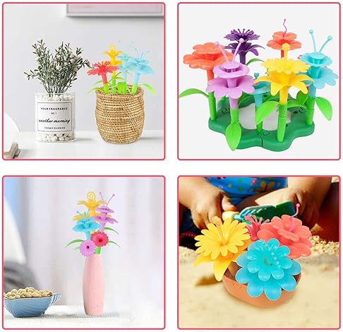 CENOVE Flower Garden Building Toy Set for 3-7 Year Olds | STEM Educational Activity