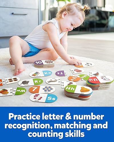 Montessori Alphabet Matching Game for Preschoolers, 36 Self-Correcting Cards, Educational Toy for Ages 3-5