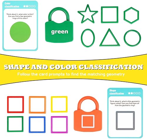 Montessori Geometric Shape Sorting Toy Set for Toddlers