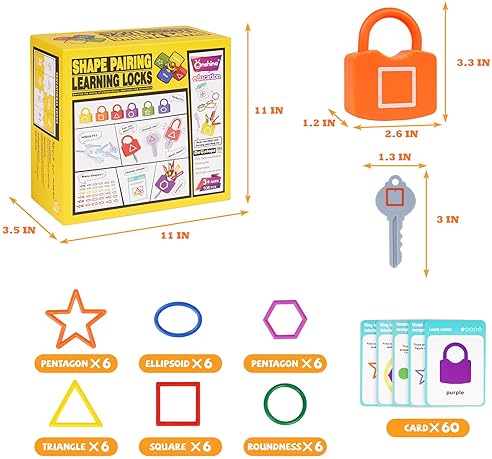 Montessori Geometric Shape Sorting Toy Set for Toddlers