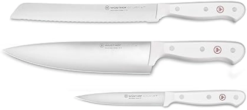 Wüsthof Gourmet 3-Piece White Starter Knife Set