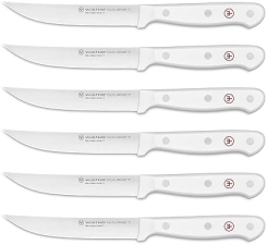 Wüsthof Gourmet White 6-Piece Steak Knives Set - Premium Quality