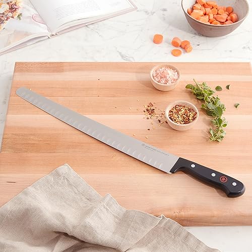 Wüsthof Gourmet 14-Inch Hollow Edge Brisket Knife for Precision Slicing