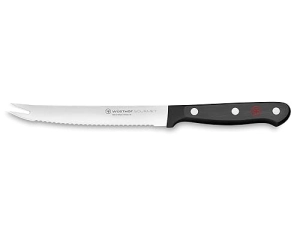 Wüsthof Gourmet 5-Inch Tomato Knife in Black - Top Quality Kitchen Utensil