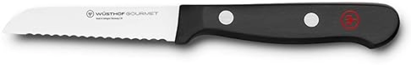 Wüsthof Gourmet 3-Inch Black Serrated Paring Knife - Premium Quality