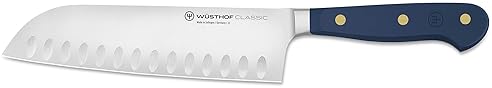Wüsthof Classic 7" Santoku Knife with Wild Blueberry Design