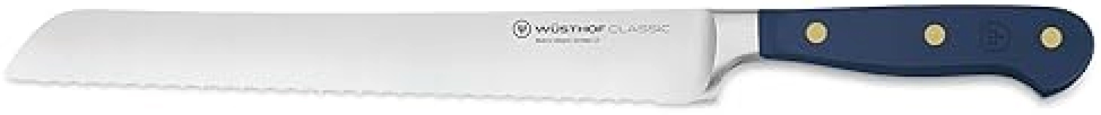 Wüsthof Classic 9" Double Serrated Bread Knife with Wild Blueberry Design