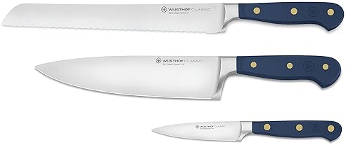 Wüsthof Classic 3-Piece Wild Blueberry Knife Set - Perfect Starter Kit