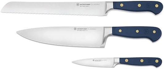 Wüsthof Classic 3-Piece Wild Blueberry Knife Set - Perfect Starter Kit