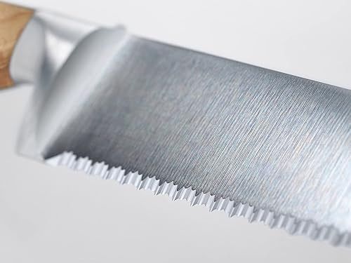 Wüsthof AMICI 9-Inch Double Serrated Bread Knife in Tan - Top Quality Cutlery