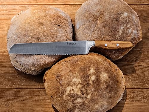 Wüsthof AMICI 9-Inch Double Serrated Bread Knife in Tan - Top Quality Cutlery