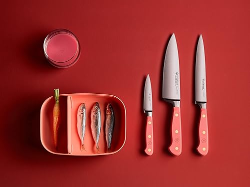 Wüsthof Classic Coral Peach 8-Piece Knife Set with Block