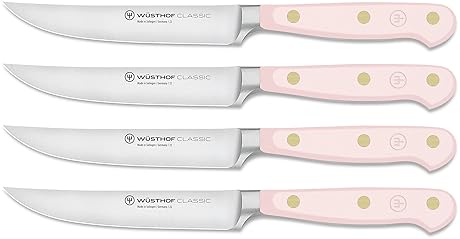 Wüsthof Classic Pink Himalayan Salt Steak Knife Set - 4 Pieces