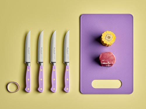 Wüsthof Classic 4-Piece Steak Knife Set in Purple Yam Finish