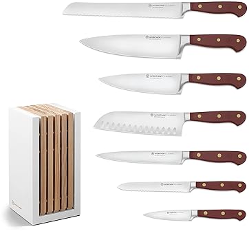Wüsthof Classic 8-Piece Knife Block Set with Tasty Sumac Flavor