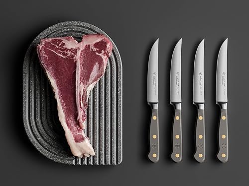 Wüsthof Classic Velvet Oyster 4-Piece Steak Knife Set - Premium Quality