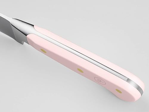 Wüsthof Classic Pink Himalayan Salt 9" Double Serrated Bread Knife - Pink Salt Blade
