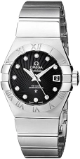 Omega Women's Constellation Co-Axial Automatic Silver-Tone Watch - 27mm Swiss Automatic
