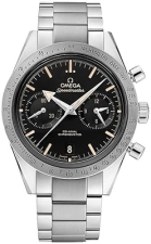 Omega Speedmaster 57 Chronograph Automatic Men's Watch, Black Dial, Stainless Steel - 33110425101002