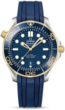 Omega Seamaster Men's Watch Steel & 18kt Yellow Gold Blue Dial Chronometer