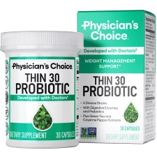 Physician's Choice Thin 30 Probiotic - 30 Count Weight Management & Gut Health Support