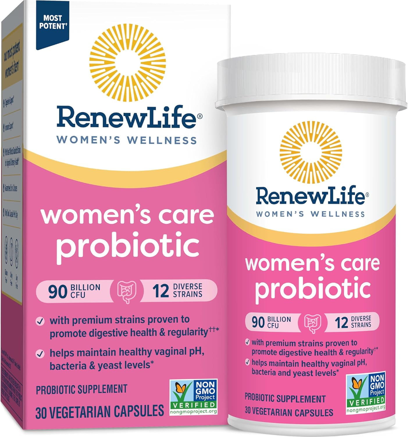 RENEW LIFE WOMEN'S PROBIOTIC 90 BILLION CFU | 30 VEGETARIAN CAPSULES