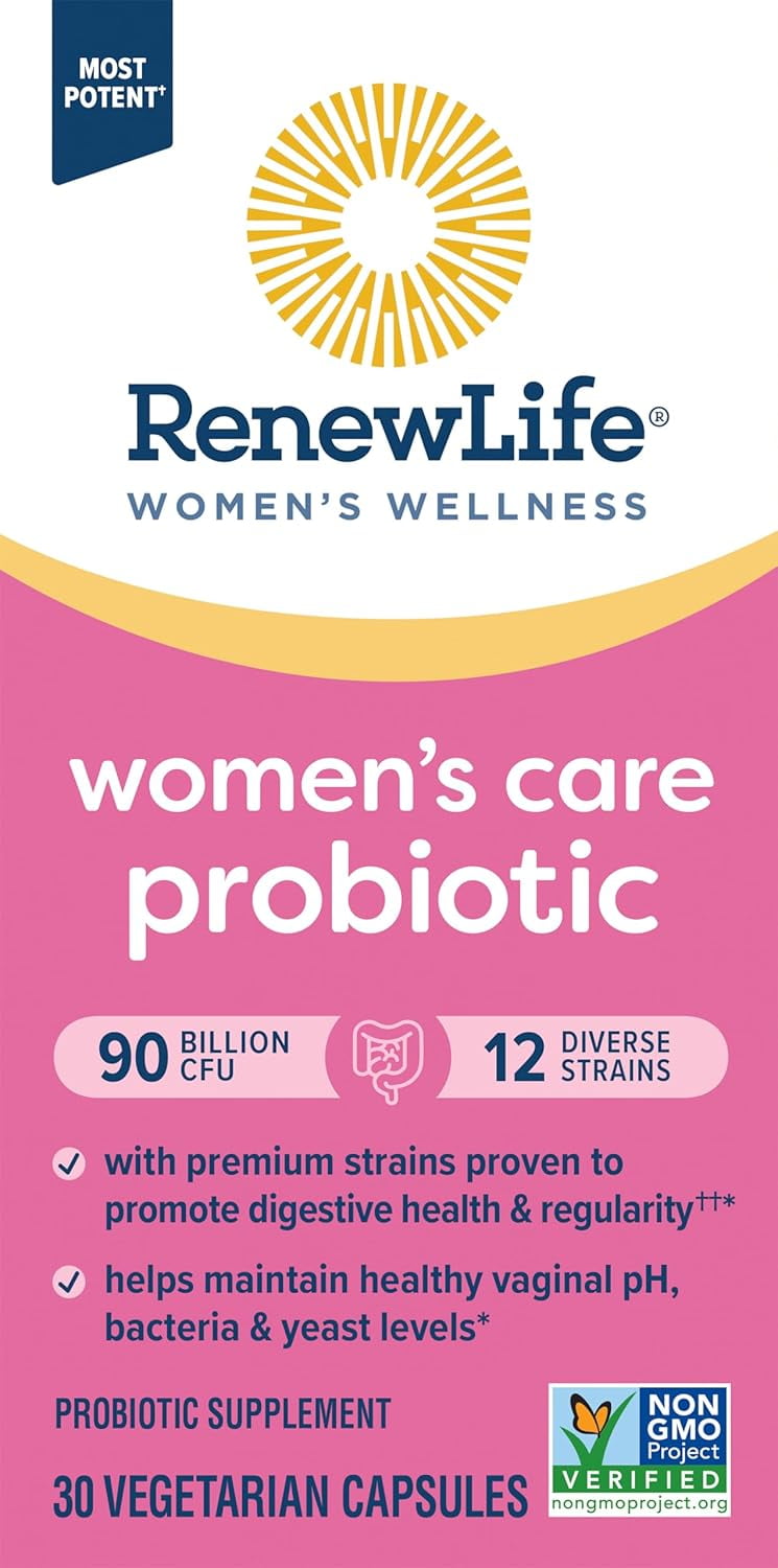 RENEW LIFE WOMEN'S PROBIOTIC 90 BILLION CFU | 30 VEGETARIAN CAPSULES