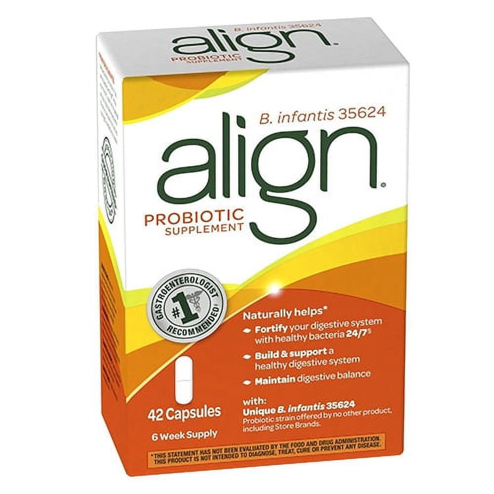 Align Daily Probiotic Capsules - Promotes Digestive Health - 42 Count