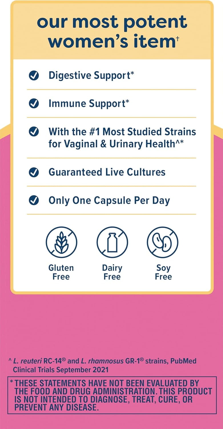 RENEW LIFE PREMIUM WOMEN'S PROBIOTIC | 30 VEGAN CAPSULES | 90 BILLION CFU |