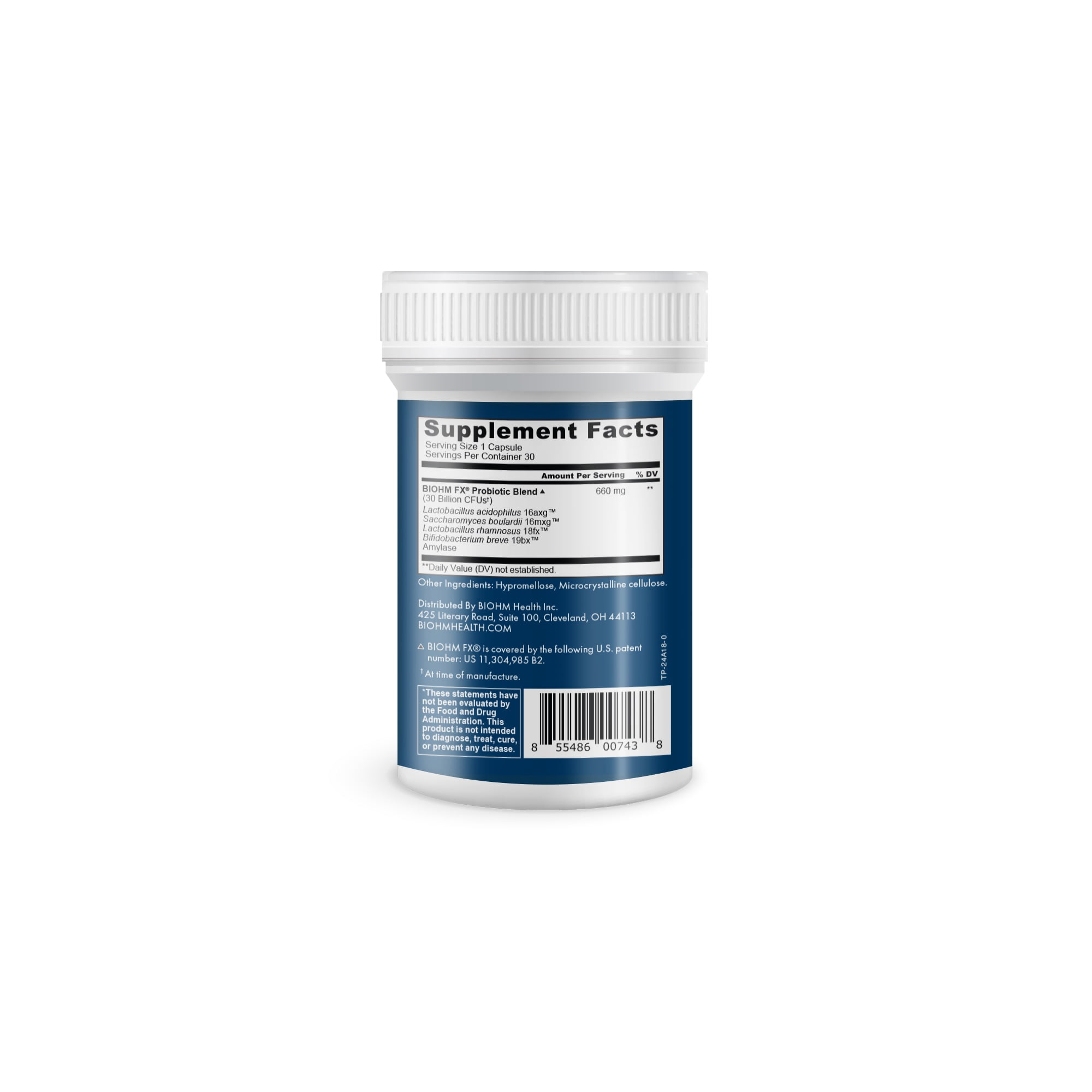 BIOHM TOTAL GUT PROBIOTIC WITH DIGESTIVE ENZYMES - 30 COUNT (UNISEX)